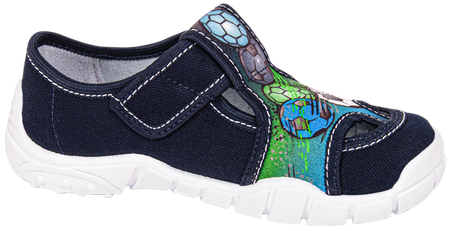 Tenisówki dziecięce Viggami ADAŚ MULTI kacie chłopięce na rzep