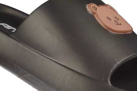 Młodzieżowe klapki basenowe Lano DKL-3-0230-ABL czarne