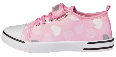 Tenisówki dziecięce American Club CTEN-120/24PI różowe na rzep