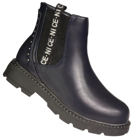 Dziecięce buty przejściowe American Club CXD64NA granatowe