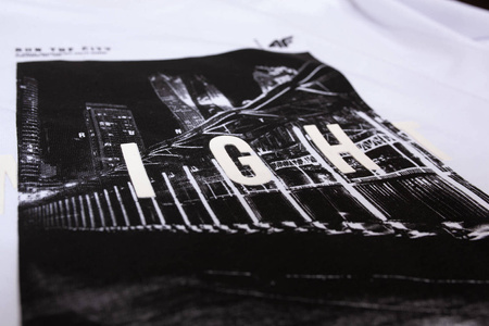 Koszulka męska 4F bawełna 100% H4Z20 TSM025-10S