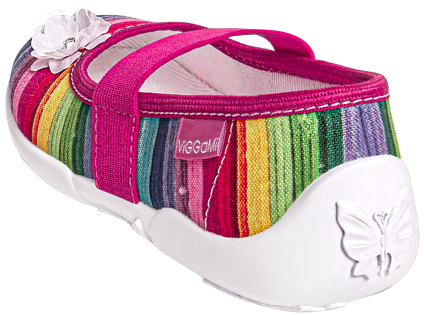 Tenisówki dziecięce Viggami ILONA kolorowe wsuwane kapcie dziewczęce