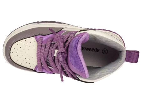 Dziecięce sneakersy dziecięce buty sportowe Apawwa CTQ200PU fioletowe