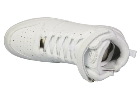 Młodzieżowe sportowe buty przejściowe American Club z ekoskóry DES102WH