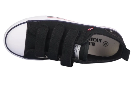 Tenisówki młodzieżowe American Club DLH-118BL czarne