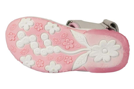 Dziecięce sandały American Club BRL-147/24 szare