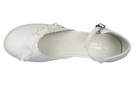 Półbuty dziewczęce komunijne American Club CKOM-42
