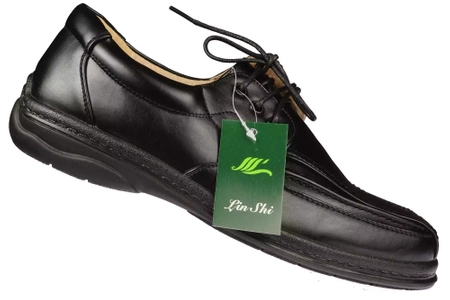 Męskie półbuty eleganckie Linshi - niska cena MA8008-1BL