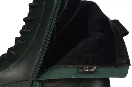 Damskie buty zimowe Sergio Leone botki DTR757ZIPU