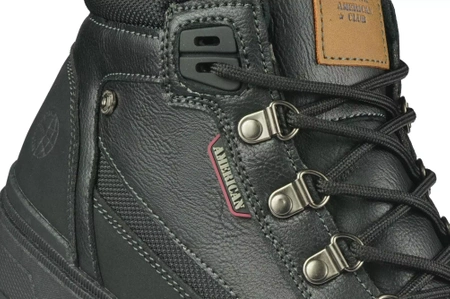 Zimowe buty męskie American Club MRH140/24BL czarne