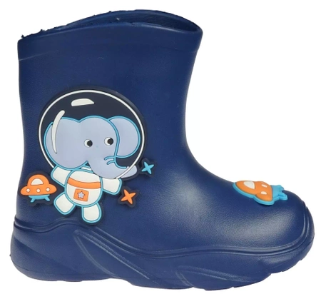 Kalosze dziecięce, piankowe kalosze dziecięce Apawwa BJ380NA granatowe