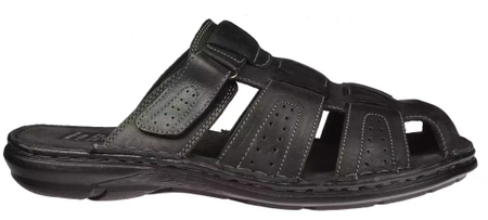 Męskie klapki skórzane American Club MCY-82BL