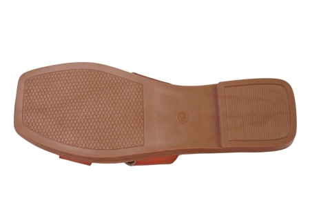 Eleganckie klapki damskie Sergio Leone DSK091HBE brązowe