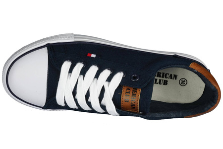 Tenisówki młodzieżowe American Club czarne DLH-78NA