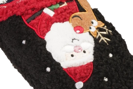 Damskie pantofle tekstylne American Club DSL-21BL czarne