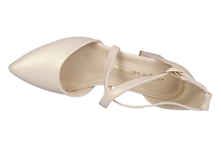 Eleganckie sandały damskie Sergio Leone w kolorze beżowym DSK840BEPE