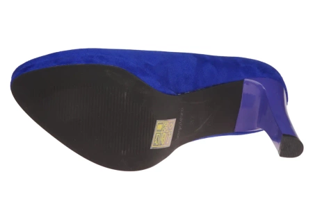 Czółenka damskie Sergio Leone D1438IN niebieskie