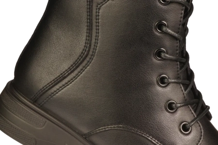 Damskie botki zimowe ze skóry naturalnej Skotnicki DB-3-1505BL czarne