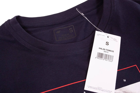 Koszulka męska 4F bawełna 100% H4L20 TSM035-30S