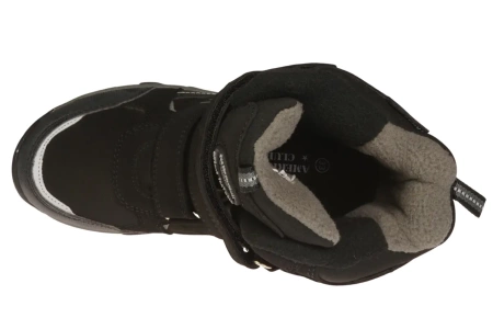 Dziecięce śniegowce American Club CWT161/23BLGY czarno-szare