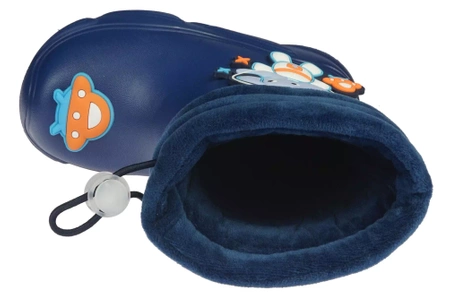 Kalosze dziecięce, piankowe kalosze dziecięce Apawwa BJ380NA granatowe