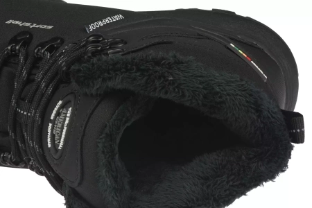 Zimowe buty męskie śniegowce męskie American Club NHL142/24BL czarne