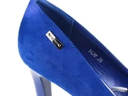 Czółenka damskie Sergio Leone D1438IN niebieskie