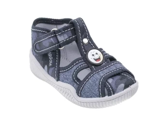 Tenisówki dziecięce Viggami Smerfik granatowe kapcie chłopięce
