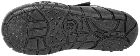 Tenisówki dziecięce Viggami BRUNO czarne kapcie chłopięce na rzep