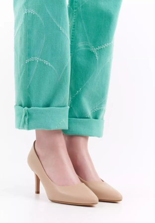 Szpilki damskie Sergio Leone D1336CO kawowe