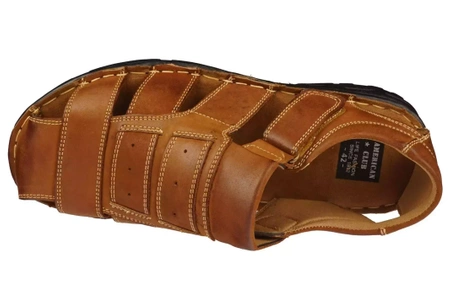 Sandały męskie American Club MCY-80BR brązowe