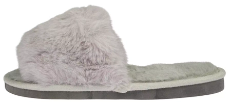 Damskie pantofle tekstylne firmy Lano DK-3-G10GY szare