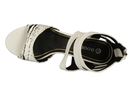 Eleganckie sandały damskie GOODIN D15-8126WH białe