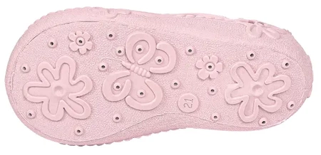 Tenisówki dziecięce Viggami Jagódka Groszki różowe kapcie dziewczęce