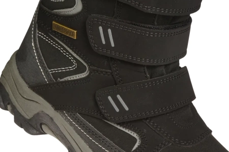 Dziecięce śniegowce American Club CWT161/23BLGY czarno-szare