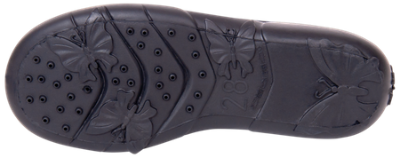 Tenisówki dziecięce Viggami KLARA LUX czarne kapcie dziewczęce wsuwane