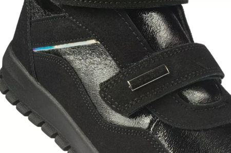 Dziecięce buty zimowe American Club CES142/23BL czarne