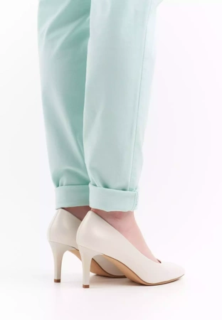 Półbuty damskie Sergio Leone D1336PE perłowe