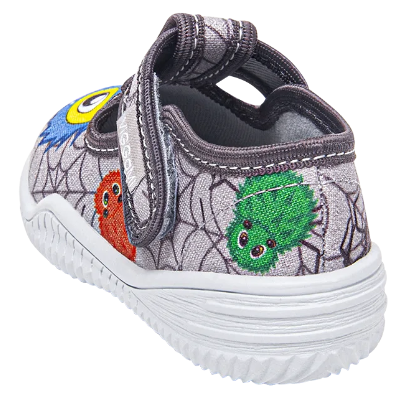 Tenisówki dziecięce Viggami Milo szare kapcie chłopięce na rzep