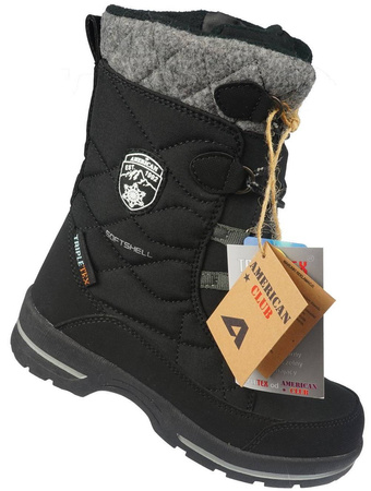 Buty zimowe dziecięce American Club SN-14BL