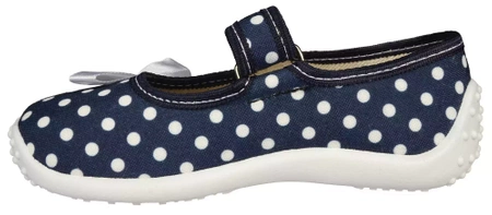 Tenisówki dziecięce ZetPol JULIA GRANATOWA GROSZKI