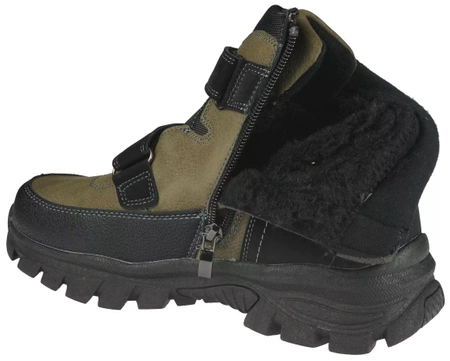 Dziecięce buty zimowe American Club CXD138/24BR brązowe