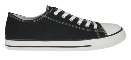 Tenisówki męskie czarne tenisówki nadwymiarowe Le Scarpe NA8234-1BL