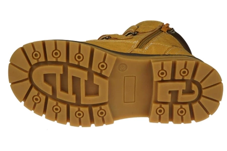 Zimowe buty dziecięce American Club trapery dziecięce CXD99/23CA brązowe