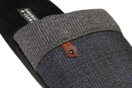 Męskie pantofle tekstylne American Club MSL-25BL