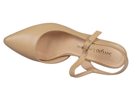 Eleganckie sandały damskie Sergio Leone w kolorze coffe DSK446CO