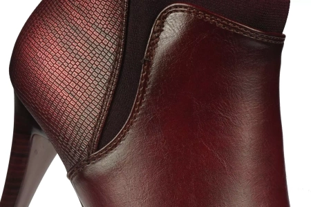 Damskie buty zimowe Urban Projekt DAM17024BO bordowe