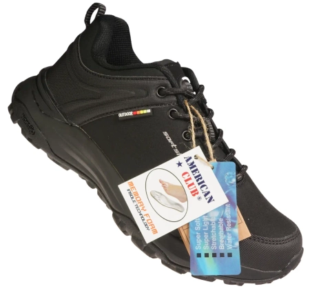 Damskie buty sportowe SOFTSHELL American Club DHL212BL czarne