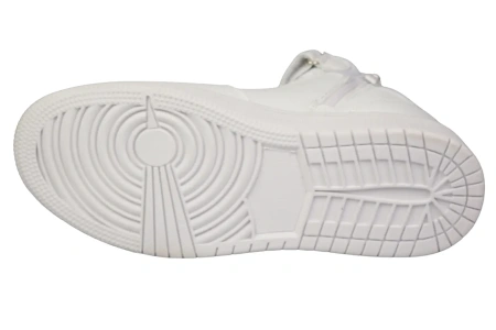 Młodzieżowe sportowe buty przejściowe American Club z ekoskóry DES102WH