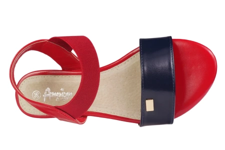 Młodzieżowe sandały American Club 12295418RE czerwone